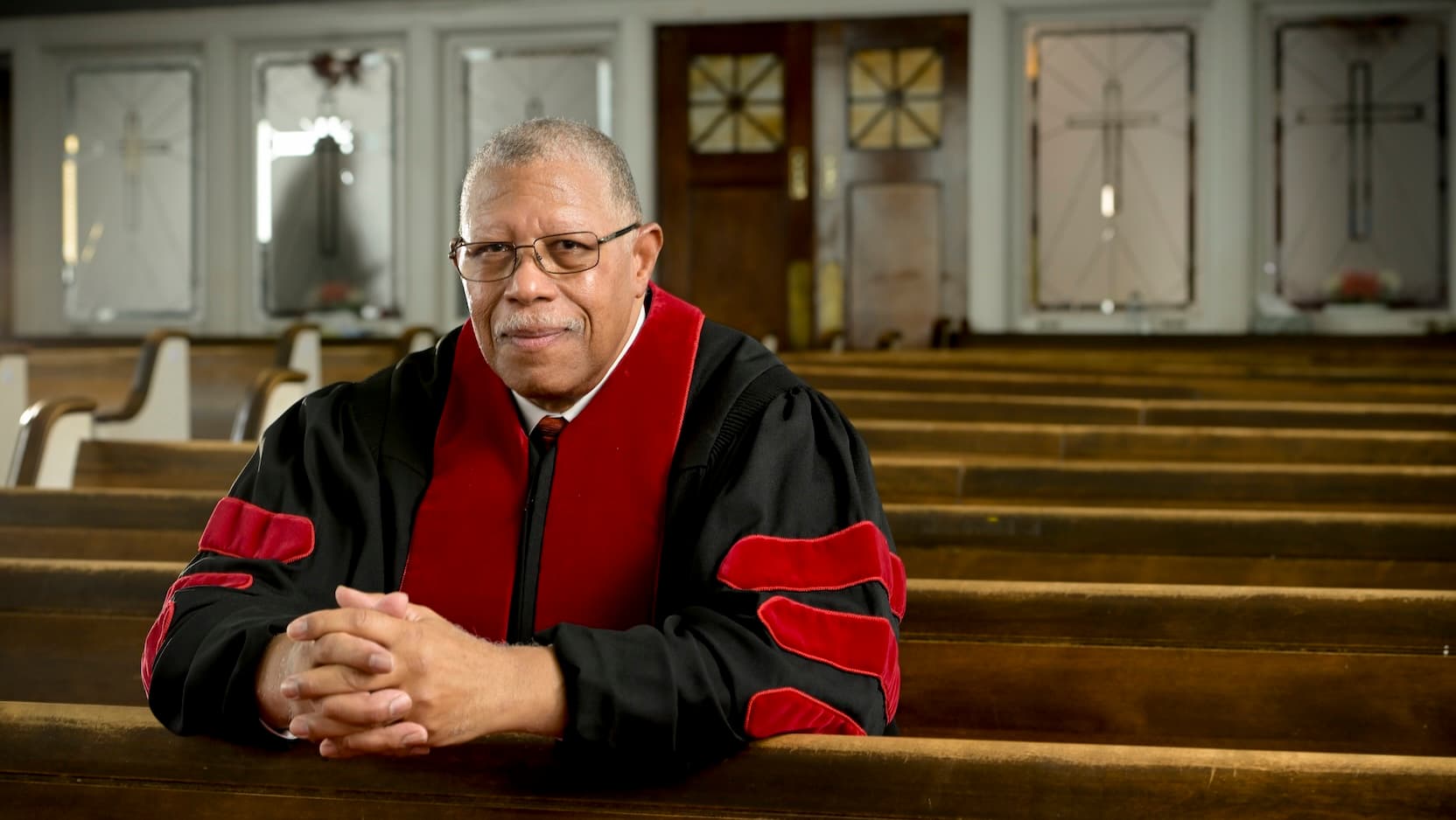 Hugh Williams, pictured at Mission of Faith Baptist Church on the South Side. (Mark Black)