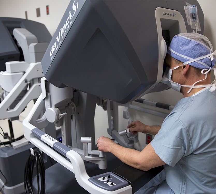 DaVinci robotic surgery in use at the CCD