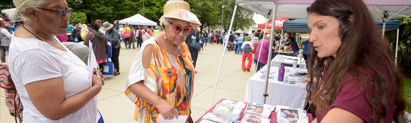 Senior Fest cancer community booth