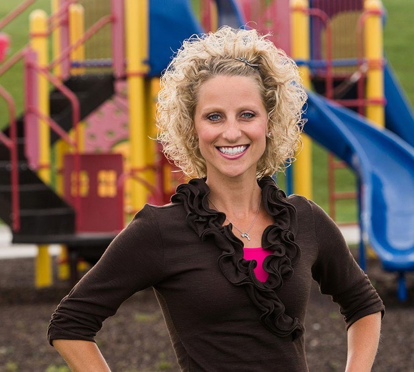 Portrait of Abbie Perkovich, teacher and colorectal surgery patient