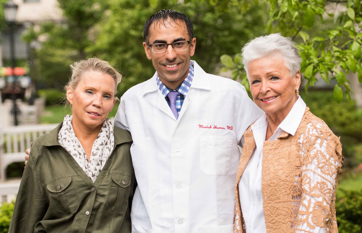 Debby Thompson, Dr. Manish Sharma, Margaret Harrigan