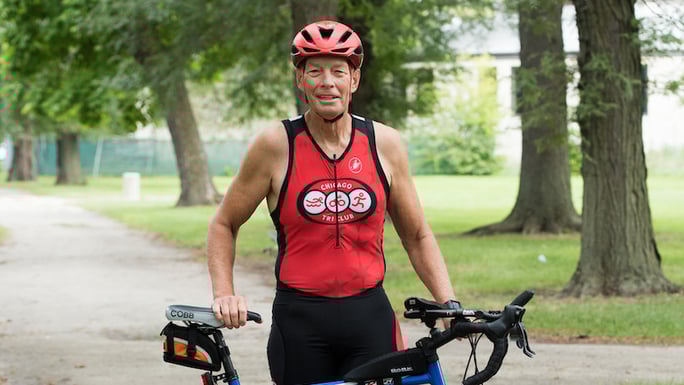 Dave Hicks with bike