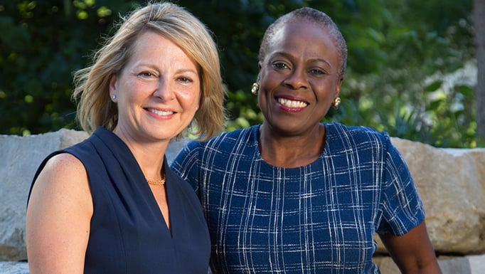 Kristen Vitale and Dr. Olopade
