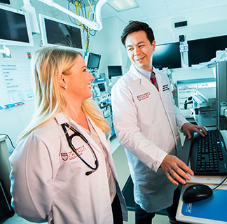Allison Visser, FNP, and Dr. Christopher Chapman, a member of the Center for Endoscopic Research and Therapeutics (CERT).