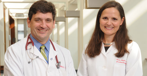 Medical oncologist Blase Polite, MD, and gastroenterologist Sonia Kupfer, MD
