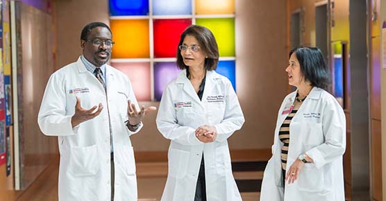 Pediatric celiac disease specialist Drs. Sentongo, Verma and Gokhale