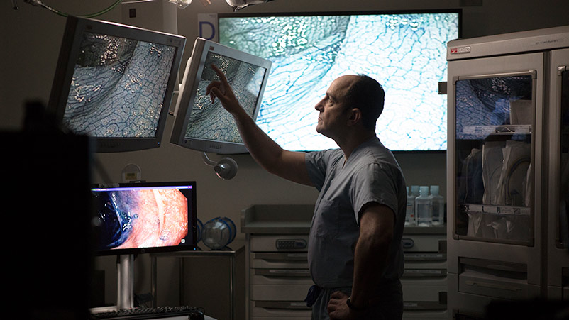 Dr. David Rubin looking inflammatory bowel disease imaging