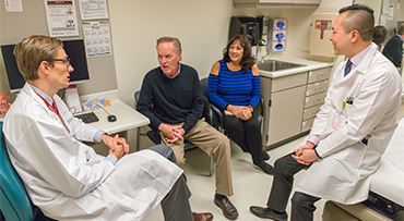 Neuroendocrine team and patient 370x203