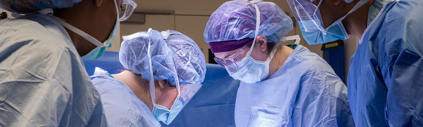 Colon rectal surgeon in operation room