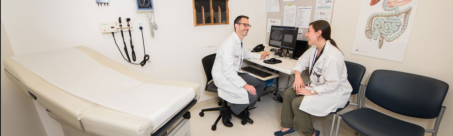 Dr. Andrew Arohnson in an exam room