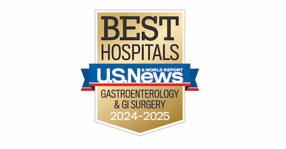 USNEWS Gastroenterology &GI Surgery Badge 2024-2025