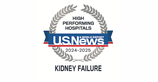 USNEWS Kidney Failure badge 2024-2025
