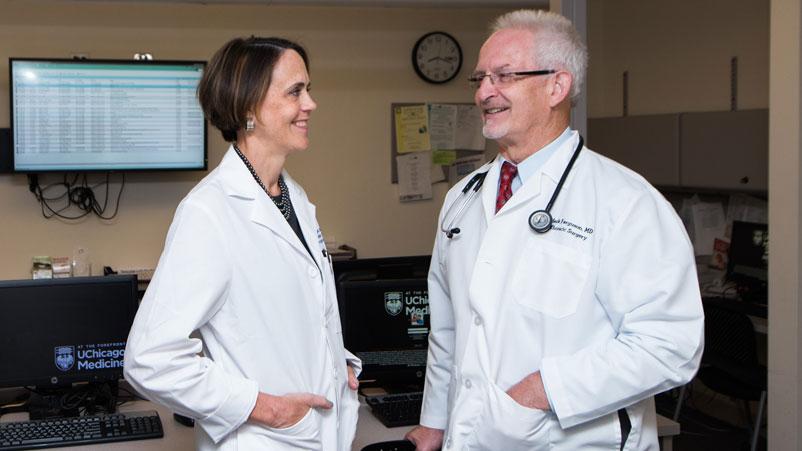 Jessica Donington, MD, and Mark Ferguson, MD, thoracic surgeons