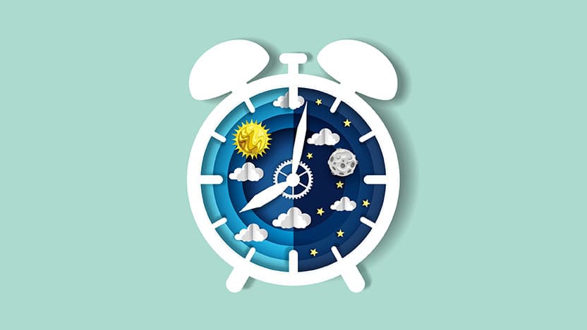 Graphic of clock
