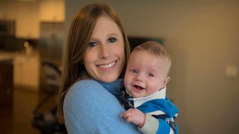 Nicole Leon and baby Baker