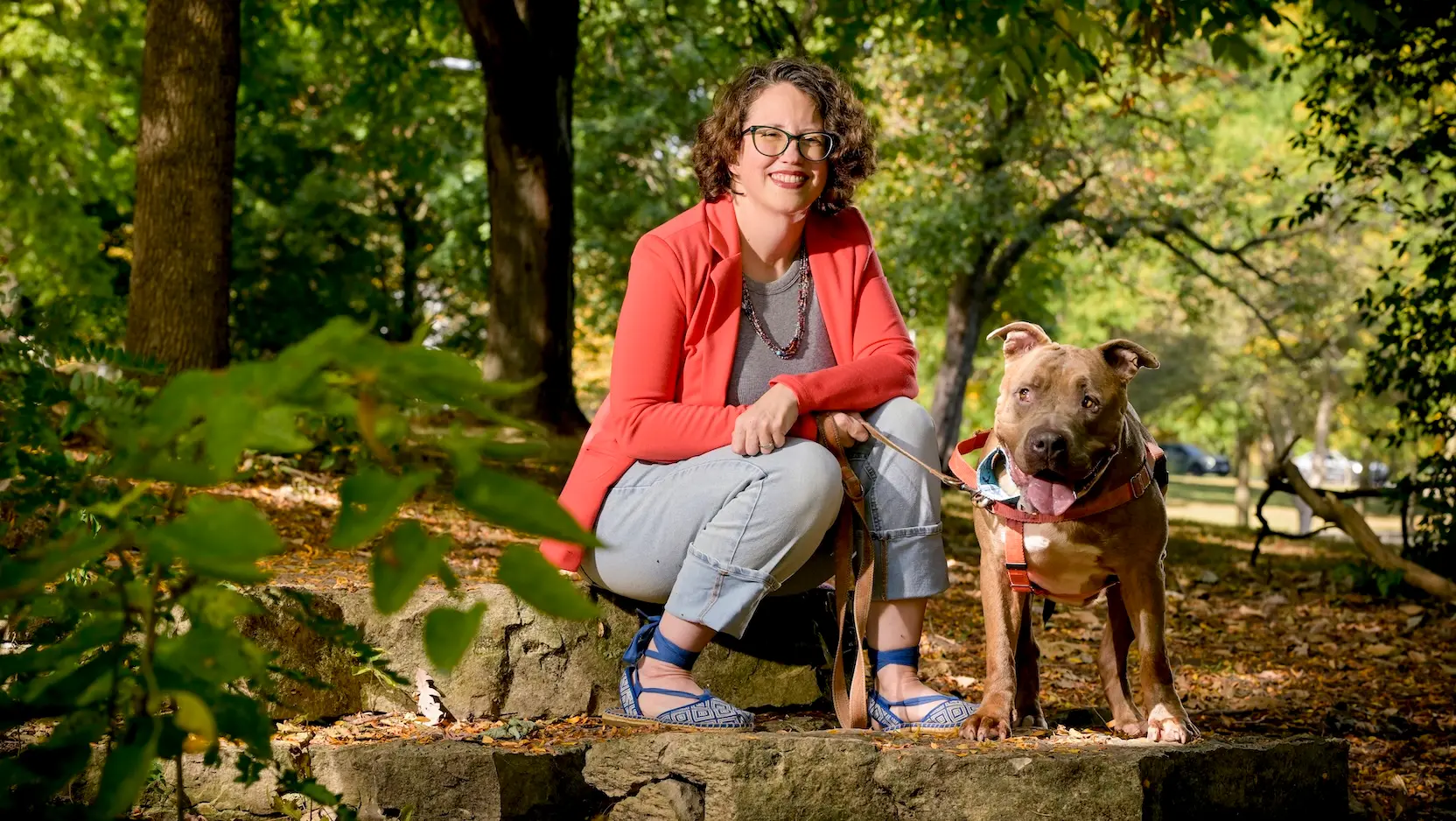 Crystal Hendricks-Kretzer and her dog