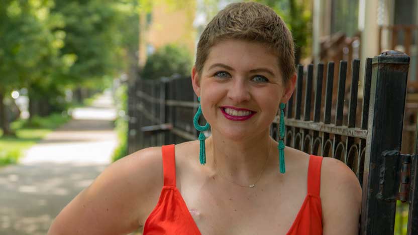 Breast cancer survivor Lexi Fiedler