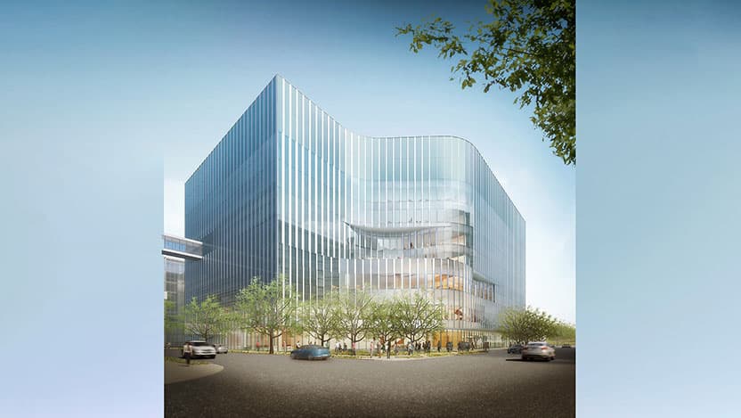 Rendering of new UChicago Medicine Comprehensive Cancer Center hospital