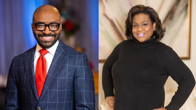 Chris Harris, Sr., Senior Pastor of Bright Star Church Chicago, and CEO and Founder of Bright Star Community Outreach; and Nichole Carter, Chief Program Officer at Bright Star Community Outreach