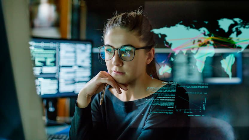 person at computer