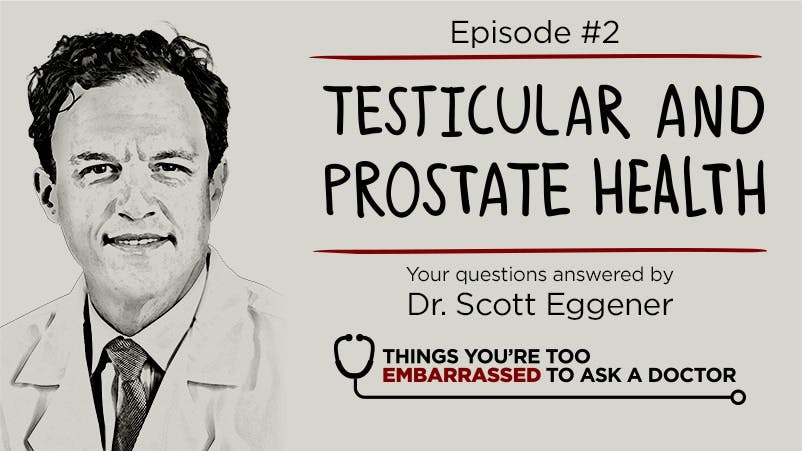Things You're Too Embarrassed to Ask a Doctor Podcast Season 1 Episode 2 Testes and Prostate Health with Dr. Scott Eggener