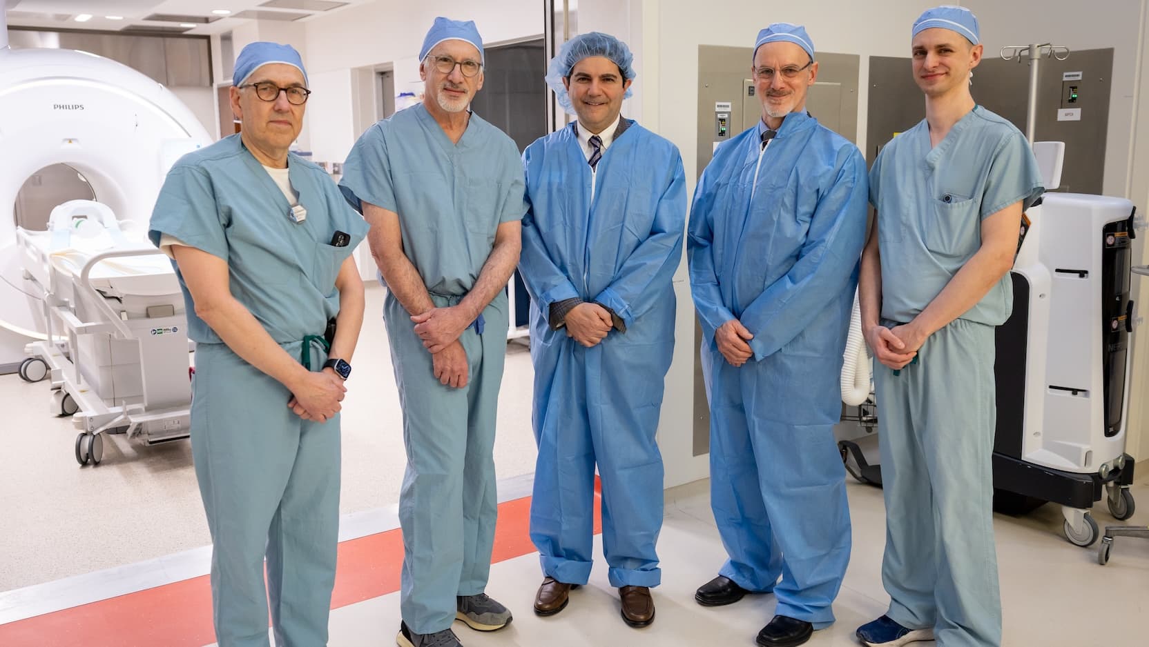 Ribbon-cutting ceremony for the iMRI machine
