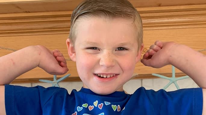 Six-year-old Emmett Carroll