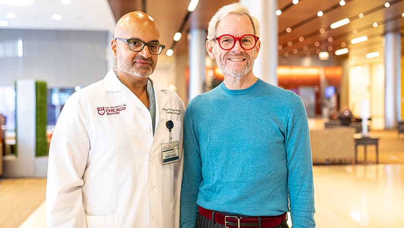Brian Bates and Dr. Vivek Prachand