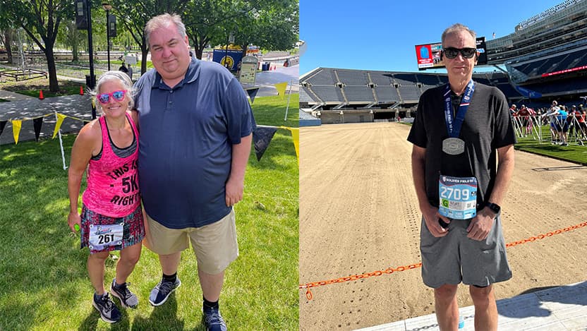 Duodenal switch surgery patient Matt Wingard before and after pics