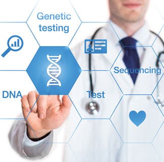 DNA, genetic testing, sequencing image