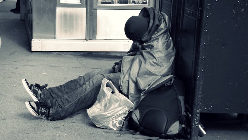 Homeless teen