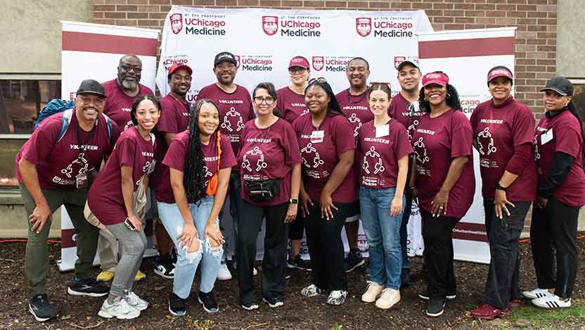 Group photo of volunteers at UChicago Medicine's 2024 Day of Service and Reflection
